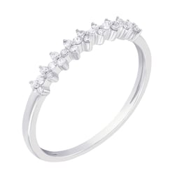 Goldener Memoryring mit Diamanten Betsy