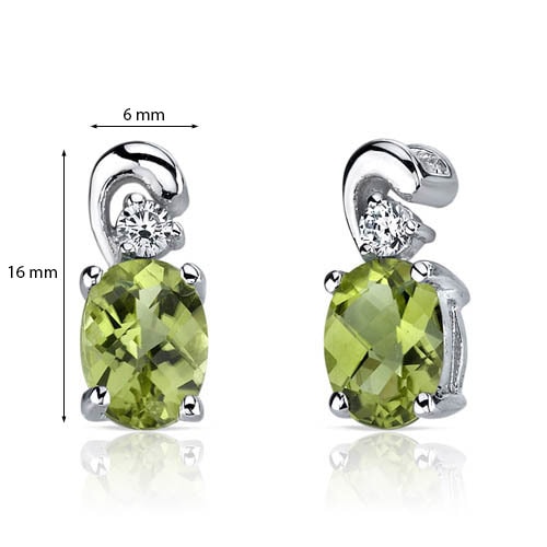 Olivinohrringe aus Silber 21872