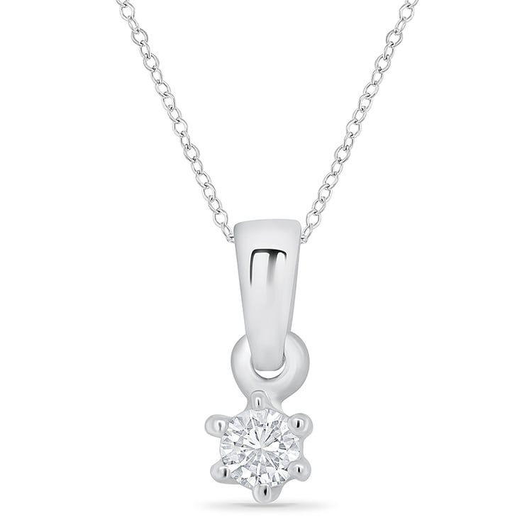 Anhänger mit Lab Grown Diamant und Auswahl des Karatgewichts Cocobe