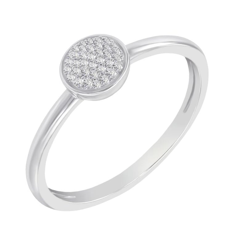 Goldener Ring mit Diamanten 44033