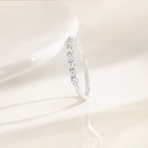 Goldener Memoryring mit Lab Grown Diamanten Albin