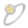 Verlobungsring mit einem zertifizierten fancy yellow Lab Grown Diamanten Eduta