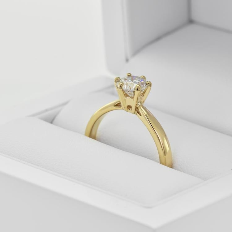 Goldener Verlobungsring mit 0.88 ct IGI zertifiziertem Lab Grown Diamanten Sati 148245