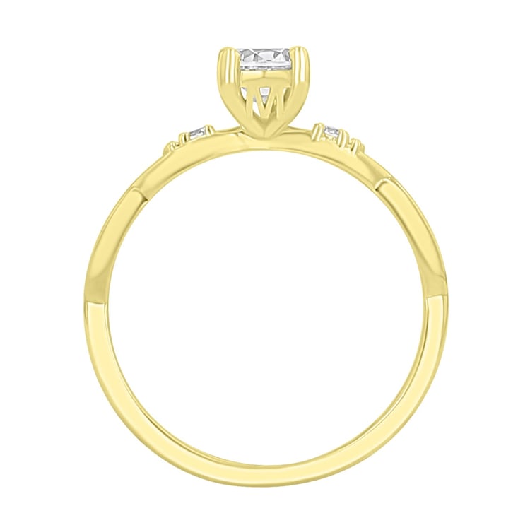 Verlobungsring mit Buchstaben und Diamanten Mileva 166862