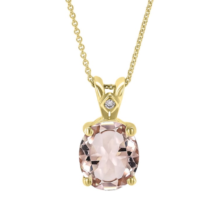 Gelbgold Morganit Halskette 31618