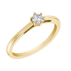Goldring mit Moissanit Rima