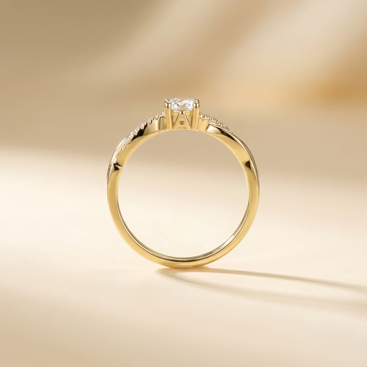 Verlobungsring mit Buchstabenund Lab Grown Diamanten Aliye 166812