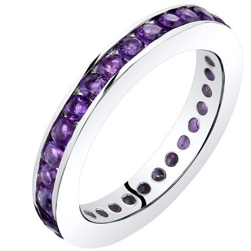 Memoire Ring mit Amethysten aus Silber Urian