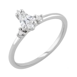 Cluster-Ring aus Gold mit 0.41ct IGI-zertifiziertem Lab Grown Diamanten Isolde