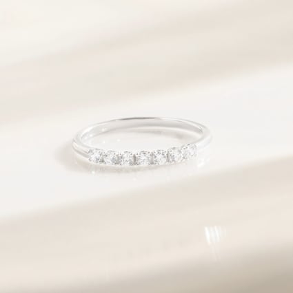 Goldener Memoryring mit Lab Grown Diamanten Albin