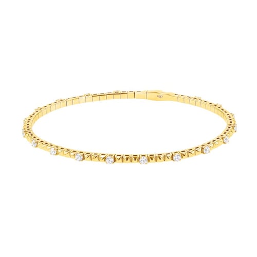 Goldenes Flexi Armband mit Diamanten Curtis