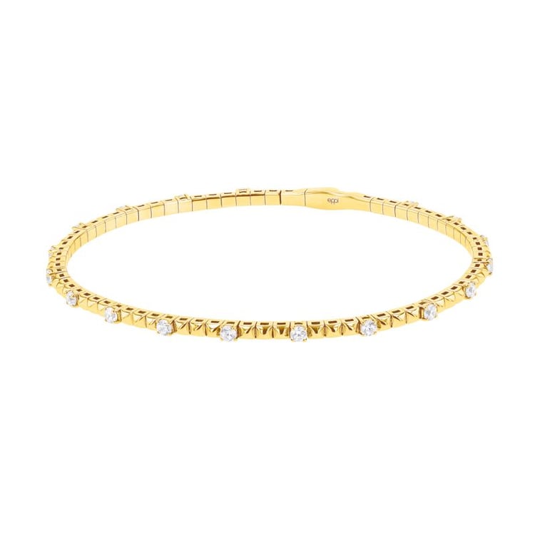 Goldenes Flexi Armband mit Diamanten Curtis 141231