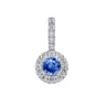 Eleganter Anhänger mit blauem Saphir und Lab Grown Diamanten Harvey
