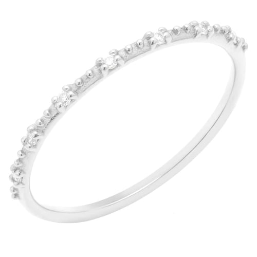 Minimalistischer Ring mit Diamanten Tess