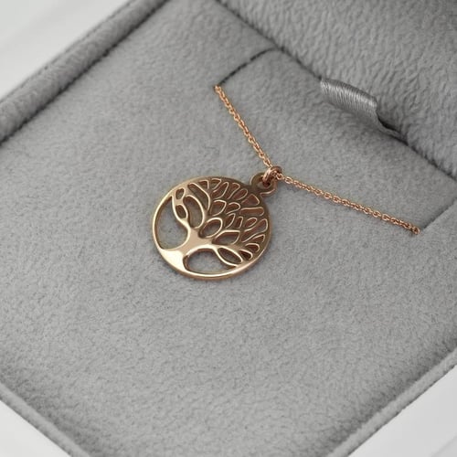 Anhänger aus Gold mit Baum des Lebens Zlatten