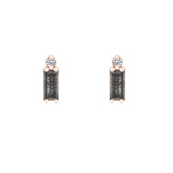 Ohrringe mit Baguette und Round Diamanten Xene
