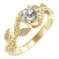 Verlobungsring mit einem Salt and Pepper Diamanten und Lab Grown Diamanten Vindo