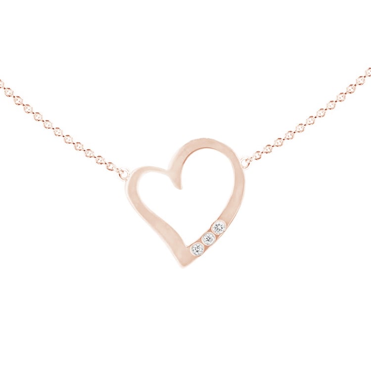 Kette mit Herz-Anhänger und Gravur Rimsha