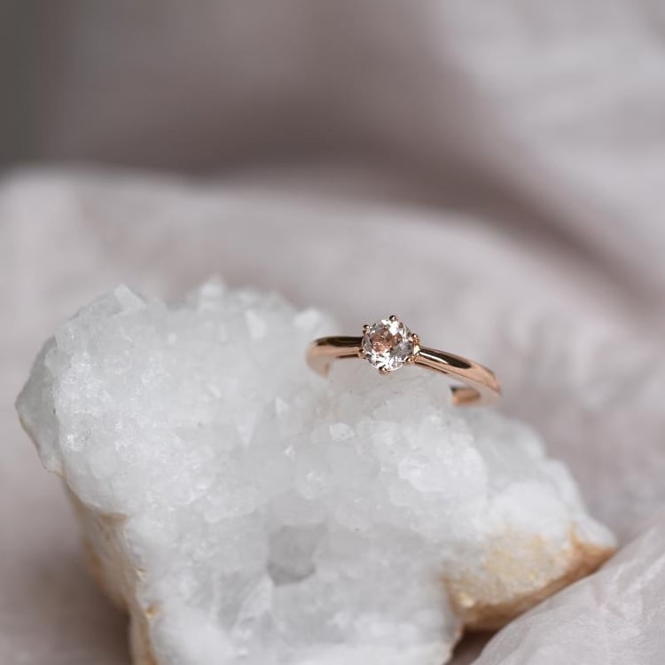 Morganitring aus Gold 48677