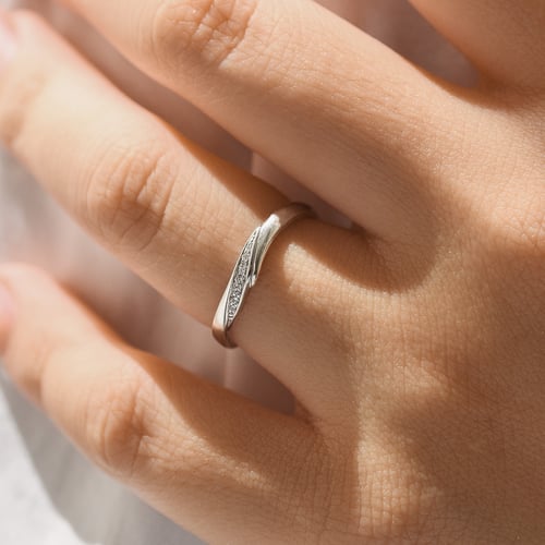 Ring aus Weißgold mit Lab Grown Diamanten Maiara
