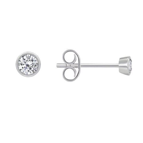 Goldene Ohrringe mit 0.16ct Diamanten Jehan