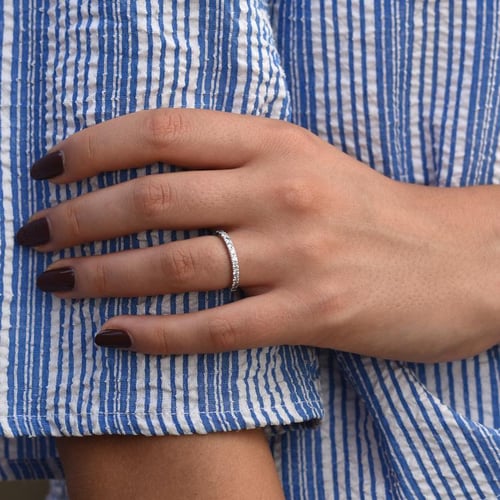 Memoryring mit Diamanten und klassischer Ring Lowum