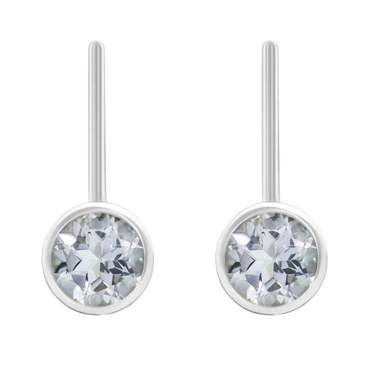 Goldene Ohrringe mit Topasen 32936