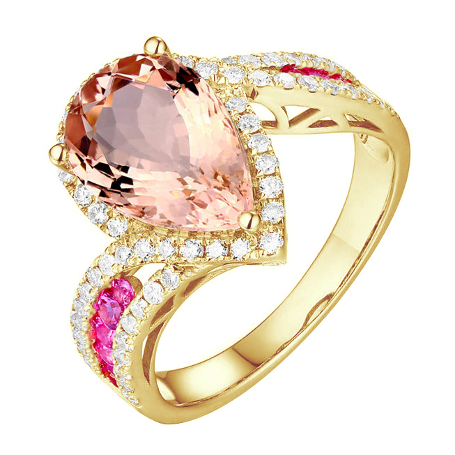 Goldring voller Edelsteine Misi 87235