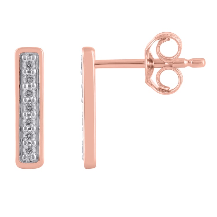 Goldene Ohrringe mit Lab Grown Diamanten Lena 163383