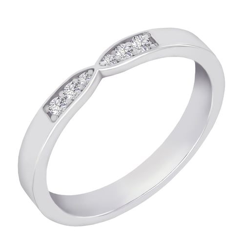 Trauringe aus Platin - Eternity-Ring und flacher Ring Hvala