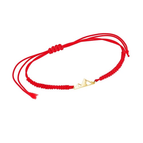 String-Armband mit Bergmotiv Mountain