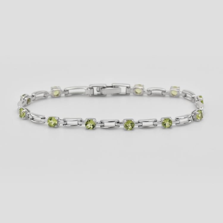 Silberarmband mit Olivin Jalysse 30426