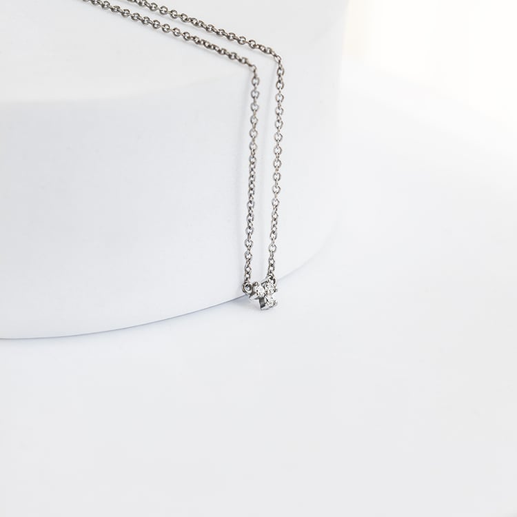 Halskette mit drei Lab Grown Diamanten Sharma 144595