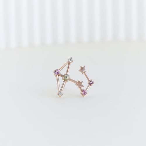 Ohrring mit Sternzeichen Sagittarius