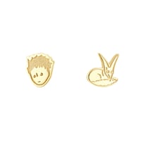 Silberne Ohrstecker Der Kleine Prinz und der Fuchs