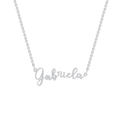 Goldene Namenskette mit Gravur Ihrer Wahl und Diamant Dovev