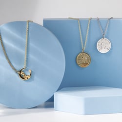 Silberanhänger mit atypischer Oberfläche und Diamant Kleiner Prinz