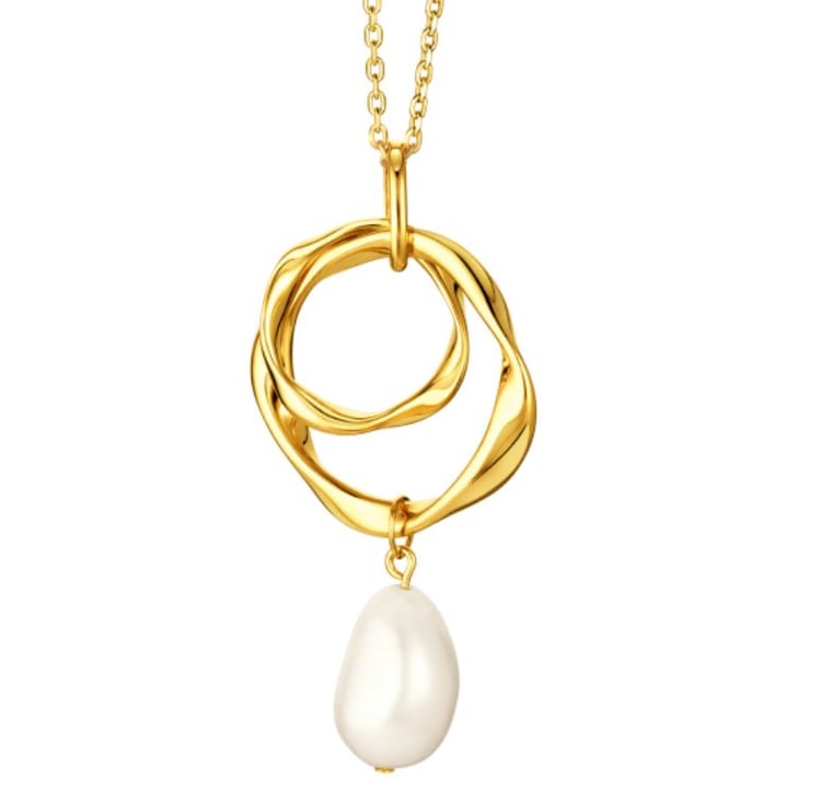 Vergoldetes Schmuckset mit Perlen Cameron 100831