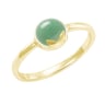 Goldener Ring mit Cabochon-Aventurin Yana