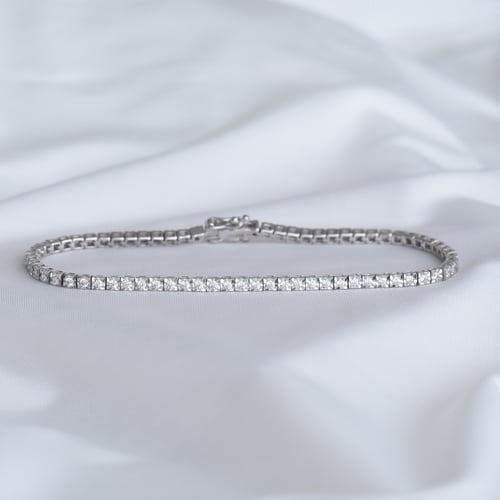 Silbernes Tennis Armband mit Lab Grown Diamanten Laurel