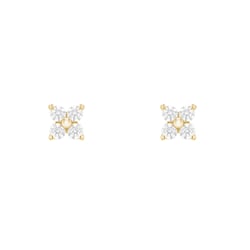 Ohrringe mit Diamanten in Blumenform Teresia