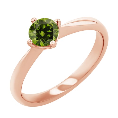 Verlobungsring mit grünem Diamant Mahiya