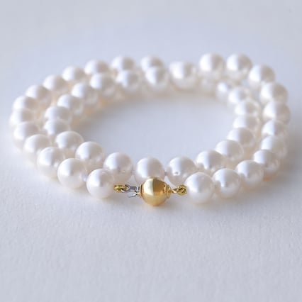 Perlenkette mit Gold Philippa