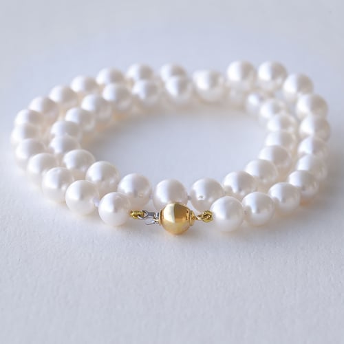 Perlenkette mit Gold Philippa