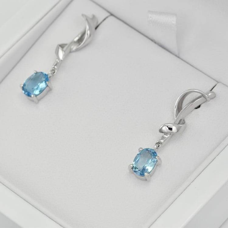 Topas Ohrringe aus Silber in Eppi-Geschenkbox 25103