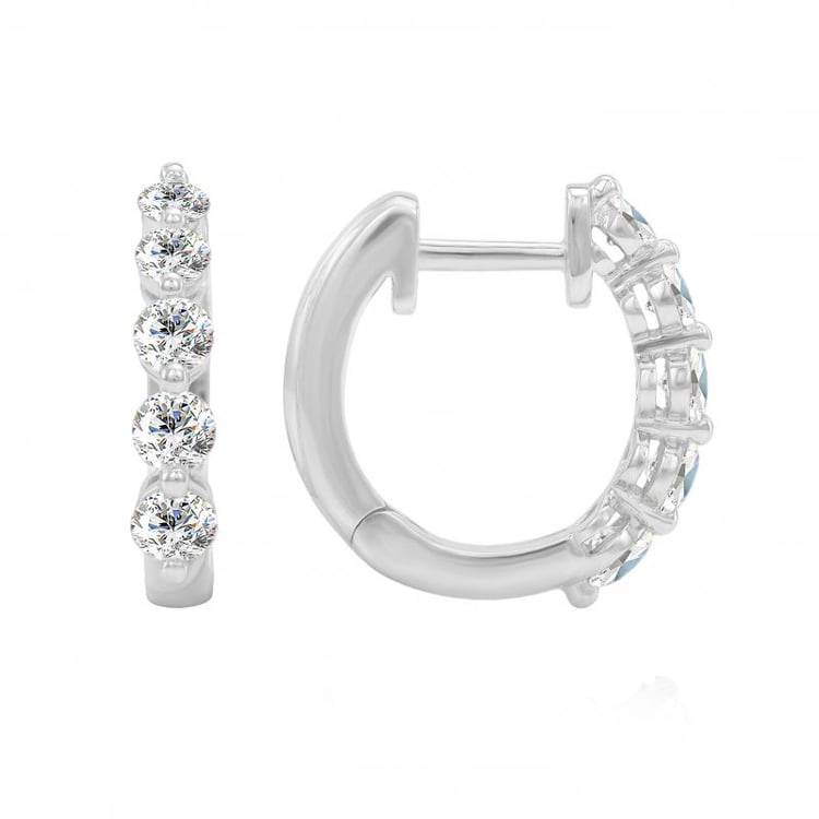 Creolen mit Diamanten geschmückt Chay