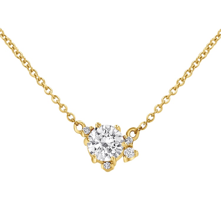 Cluster Kette mit Lab Grown Diamanten Edom 146523