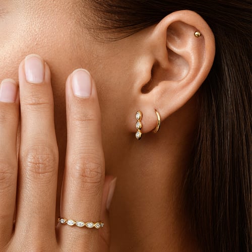 Ohrringe mit Lab Grown Diamanten Monna