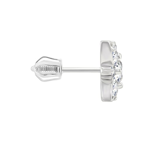 Ohrstecker mit Diamant-Blumen aus Gold Kassie