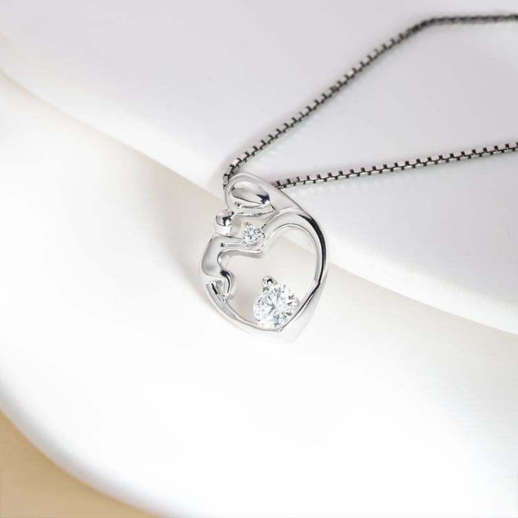 Anhänger Mutter und Kind mit IGI zerifiziertem Lab Grown Diamanten Ella 151112